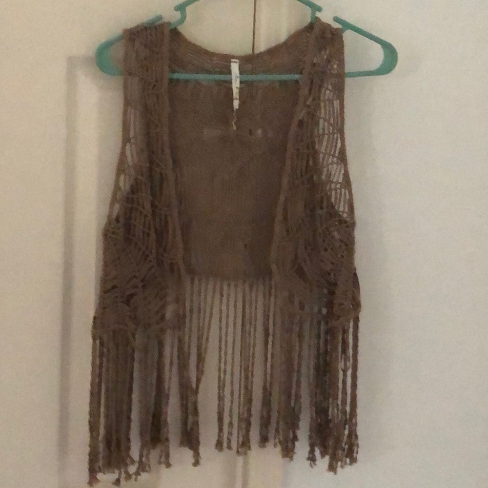Super cool woven vest by Willow & Clay